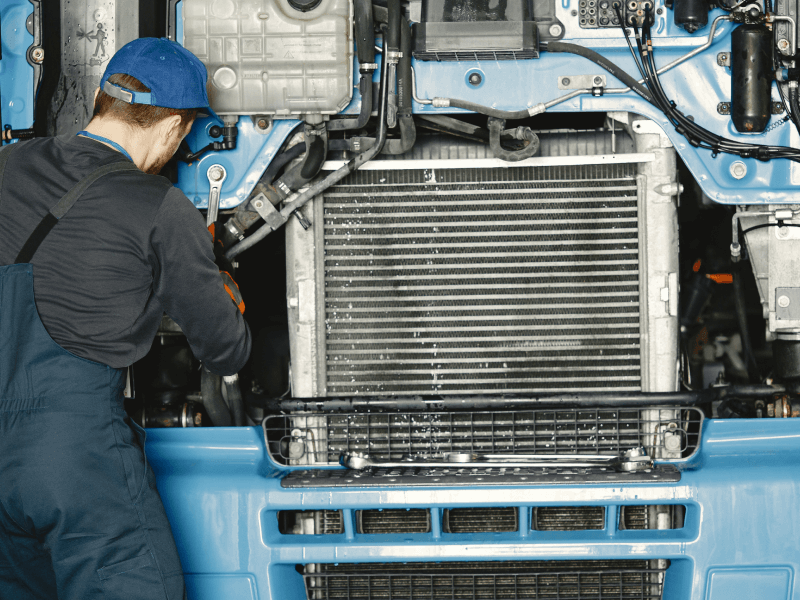 Bama Diesel technician at work